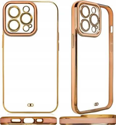 Immagine prodotto di Moda Custodia per Xiaomi Redmi Note 11 Pro Custodia in gel con cornice oro Oro