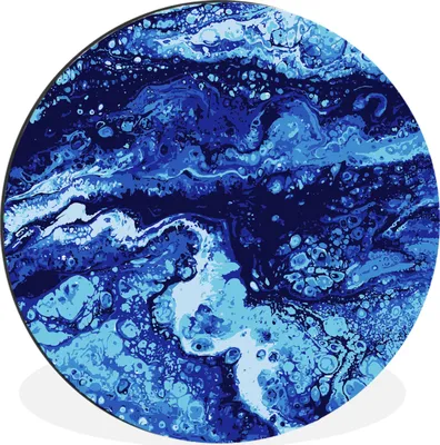 Produktbild von MuchoWow® - Wand Bild - Wohnzimmer - Runde Bilder - Alubilder - Kunst für zu Hause - Aluminium - Wanddekoration