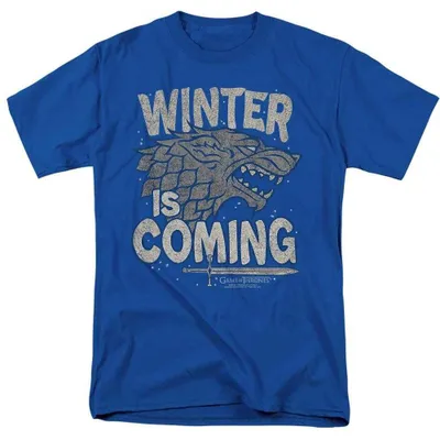 Produktbild von Game of Thrones - "Winter Is Coming" T-Shirt für Herren/Damen Uni TV38365 (S) (Königsblau)