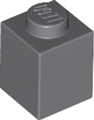 Produktbild von 50 Stück Lego, Teile Nr. 3005 in Dunkelgrau (Dark Bluish Gray)
