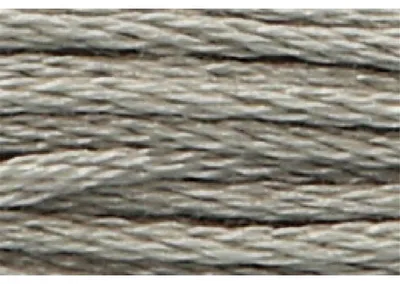 Image de Fil à tricoter Anchor Sticktwist, 8 mètres, couleur vert-gris clair, en coton, référence 1040, 6 brins