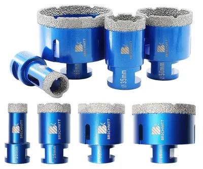 Produktbild von Diamantbohrer Set 20/35/50/68mm für Fliesen Granit Marmor Trockenbohren M14