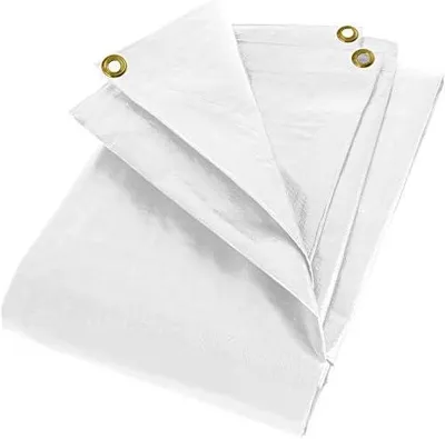 Produktbild von Gewebeplane 4 x 7 m in Weiß, 280 g/m²