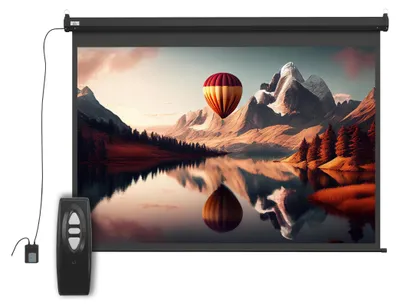 Produktbild von Beamer-Leinwand, Projektionsleinwand, 84", 4:3, 171x130 cm, Schwarz