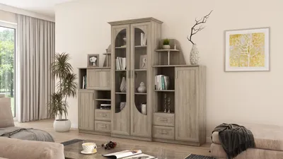 Produktbild von Meblast | Texas Wohnwand; Helles Sonoma - Premium Beschläge | Möbel, Modern, Funktionalität TV-Möbel, Große Anbauwand, Schrankwand, Wohnzimmer-Set, Sonoma Eiche