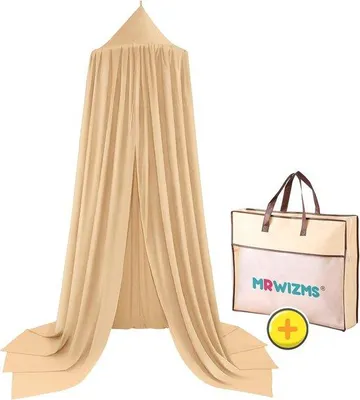 Produktbild von Kinderbettzelt, Dekoration, Saison, Hochbett, Netz, kaki, 270 cm