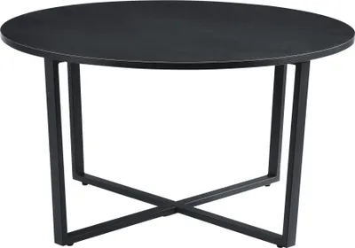 Zdjęcie produktu dla Stolik kawowy Vadstena 45x80cm Stolik boczny okrągły Stolik do salonu Stolik kawowy Stolik Sofa Czarny