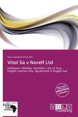 Produktbild von Vitol Sa V Norelf Ltd