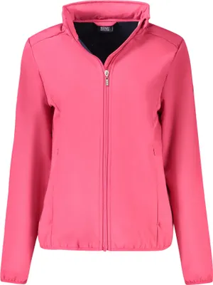 Produktbild von Damen Softshell-Jacke in Pink mit herausnehmbarer Kapuze und Fleece