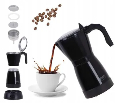Produktbild von Elektrischer Moka-Kaffeekocher 480 W 300 ml 6 Tassen Kompakt Camry Cr4415