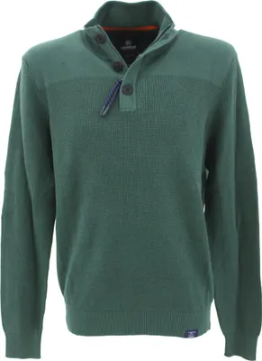 Produktbild von 33211 Lerros, , Herren Troyer Pullover Pulli Mock Polo, mittlerer Mustermix, tannengrün, M
