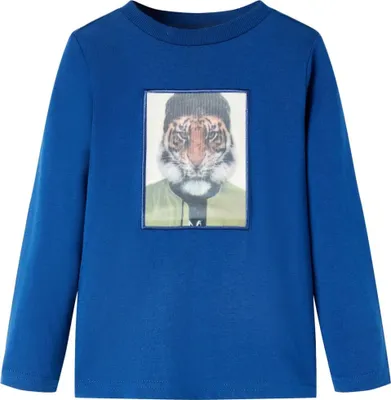 Produktbild von Kinder-Langarmshirt Dunkelblau 128