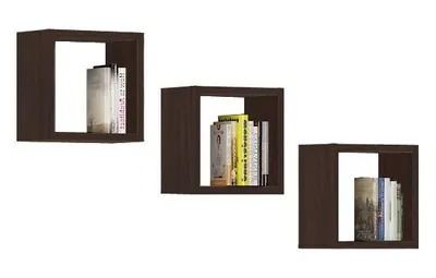 Produktbild von Akord Wandregal 3Er-Set Wenge 25X15X25 Cm
