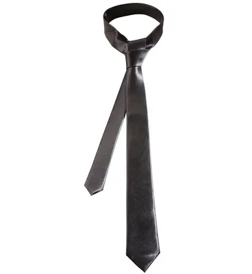 Produktbild von Schwarze Satin Krawatte Gangster Schlips
