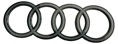 Für Audi Q5 II FY ab 2017- Original Audi Black Edition Ringe Logo 2D Schwarz in der Farbe Schwarz von Volkswagen AG