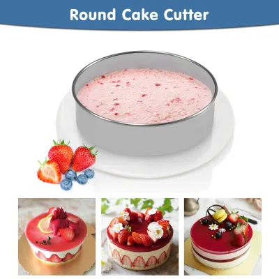 Zdjęcie produktu dla 12-częściowe okrągłe foremki do ciastek ze stali nierdzewnej do pieczenia metalowych pierścieni do ciasta Fondant Do