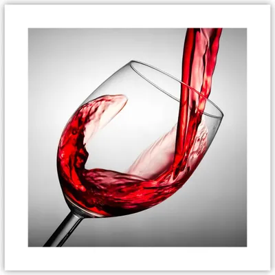 Produktbild von Poster - Poster ohne Rahmen - Trinken glas wein - 40x40 cm - Wand Bild - Wanddeko - Wandbilder - Kunstposter - Wandposter - Bilder - Kunstdruck - Wanddekoration - Wandbild - P2XAC40x40-2258