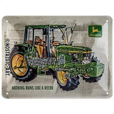 Productafbeelding van Nostalgic-Art - Blikbord 15x20 cm - John Deere - Model 6410, doorsnede