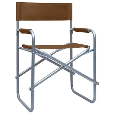 Produktbild von vidaXL Regiestühle 2 Stk. Stahl Braun