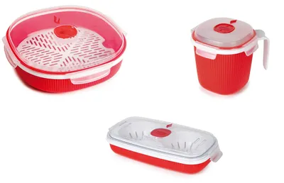 Immagine prodotto di Forbici per microonde, rosse, set da 3 pezzi