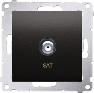 Image de Prise d'antenne SAT Insert anthracite mat Simon 54 PremiumContact™ Simon DASF1.01/48