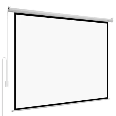 Obrázok produktu pre Projekčné plátno VEVOR s motorom, 120" 4:3 4K 1080 HD, projekčný displej projektor s diaľkovým ovládaním, automatické filmové plátno, prenosné rolovacie plátno domáce kino domáca kancelária