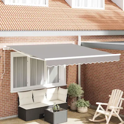 Zdjęcie produktu dla Maison Exclusive – markiza rozkładana, jasnoszara, 300 x 250 x 165 cm