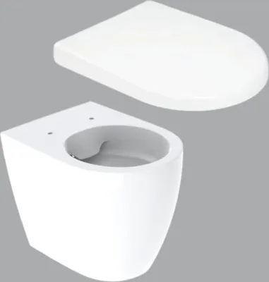 Produktbild von Wc Sitz Soft Close Passend für Geberit Icon stand wc,  WC Sitz mit Absenkautomatik Toilettendeckel Quick-Release-Funktion und Softclose