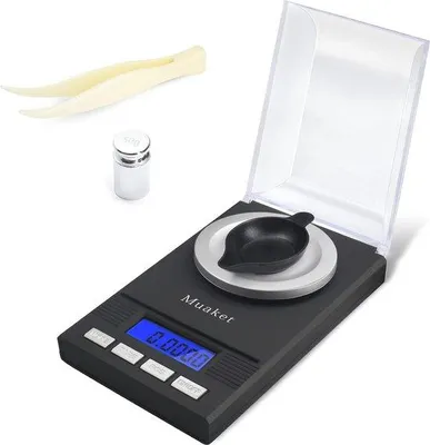 Productafbeelding van Digitale mini-weegschaal met LCD-scherm en hoge precisie tot 50 gram – Handzaam weegschaaltje voor sieraden en poeders