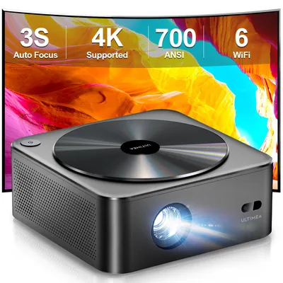 Produktbild von Ultimea Apollo-P40 Beamer 4K unterstützter, Aktualisierte Version mit Hindernisvermeidung 700 ANSI, intelligenter Bildschirmausrichtung,