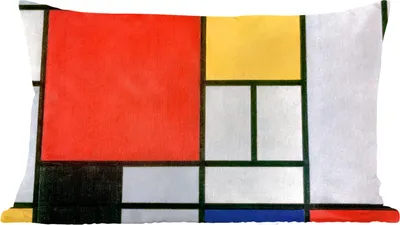 Produktbild von MuchoWow® Zierkissen Sofakissen Wohnzimmer Dekokissen 60x40 cm Kunst - Mondrian - Alte Meister - Komposition 2 - Kopfkissen - Polster mit Foto