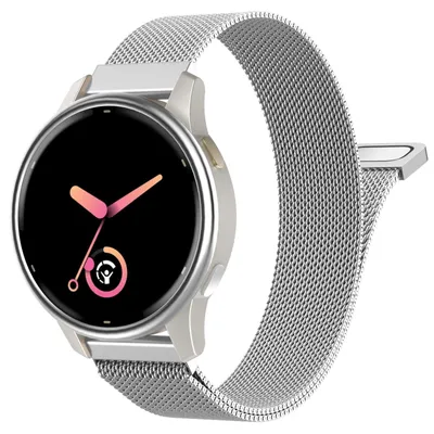 Produktbild von Solidchoice – Stahlmesh-Armband für Garmin Smartwatches