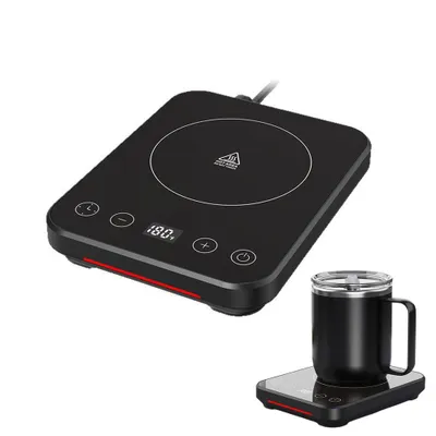 Produktbild von Tekoo Kaffeetassenwärmer,Getränkeuntersetzer Elektrischer Tassenwärmer mit 9 Temperaturstufen & 12h Timer, 36W