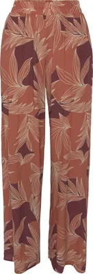 Produktbild von LASCANA Palazzohose orange-aubergine bedruckt Größe 40