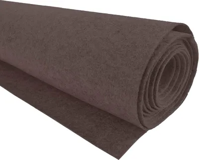 1m Bastelfilz waschbar Meterware Filz 90cm x 1,5mm graubraun