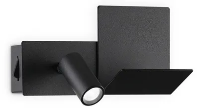 Produktbild von Moderne Wandleuchte Komodo-1 Metall Schwarz Led 4,5W 3000K Warmes Licht