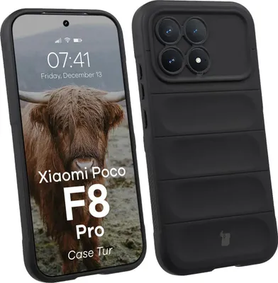 Produktbild von Robuste Handyhülle für Xiaomi POCO F8 Pro, Bizon Case Tur, Schwarz