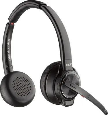 Zdjęcie produktu dla Bezprzewodowy Zestaw Słuchawkowy Poly 8220 Uc Usb-A, Czarny, Stereo, Do Biura/Call Center, 209215-02