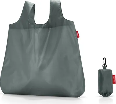 Produktbild von Reisenthel mini maxi shopper pocket, Stoffbeutel, Grau, Polyester, Einfarbig, 15 l, 450 mm