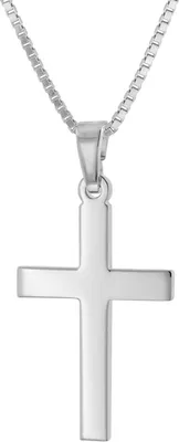 trendor 41125 Kreuz-Anhänger für Damen und Herren 925 Silber mit Halskette 1