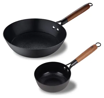 Productafbeelding van MasterPRO – Pan- en wokset – Panmaat 16 cm en wokmaat 24 cm – Gemaakt van [materiaal]
