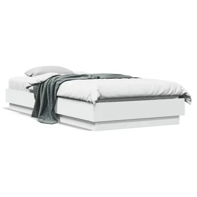 Produktbild von vidaXL Bettgestell Weiß 90x200 cm Holzwerkstoff
