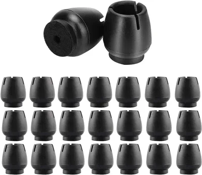 Produktbild von Stuhlzubehör Stuhlbeinkappen, Gummi-Stuhlkappen, 32 Stück, Schutzkappen für Stuhlbeine, Socken, Stuhlbeinschoner, schwarz, Silikon, Stuhlbeinkappen, S