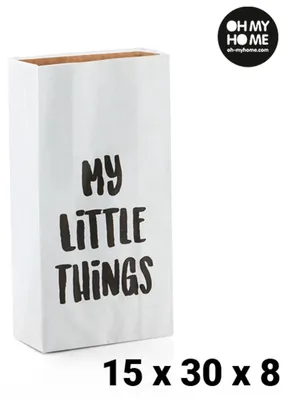 Productafbeelding van Oh My Home, kleine papieren zak (15 x 30 x 8 cm)