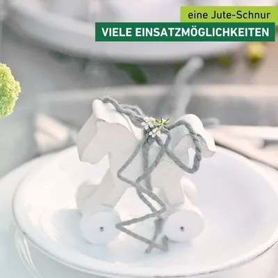 Produktbild von Juteschnur 27m grün