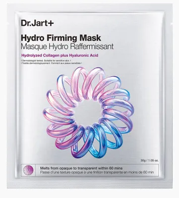 Image de Dr.Jart+ Hydro Firming Mask, Masque liftant, Unisexe, Tous types de peau, Hydratant, Élastique, Lissant, Protecteur, Raffermissant, Feuilles, 30 g