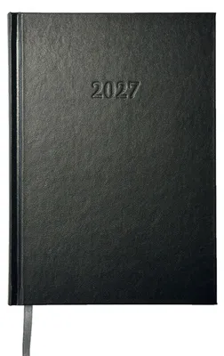 Produktbild von 2027 Günstiger Buchkalender Chefplaner A5 schwarz 1T/1S auch sonntags