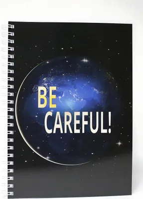 Produktbild von ADINA Premium Collegeblock "BE CAREFUL!" A4 liniert 80 Blatt 90g/qm