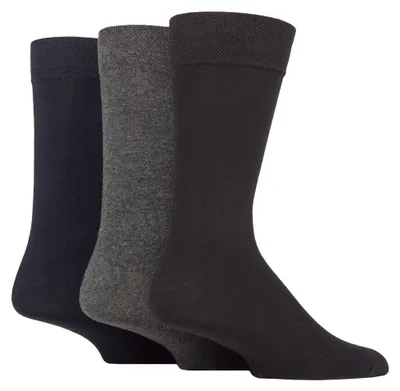 Produktbild von SOCKSHOP - 3er Pack Herren Bambus Socken Gemustert & Uni
