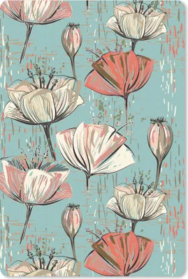 Produktbild von MuchoWow® Mauspad Mousepad Jahrgang - Blume 40x60 cm - Mousepads - Maus Mat - Pad - Mausunterlage - Schreibtisch Accesoire